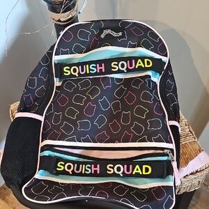 Squishmallows Black Multicolor Kids Backpack